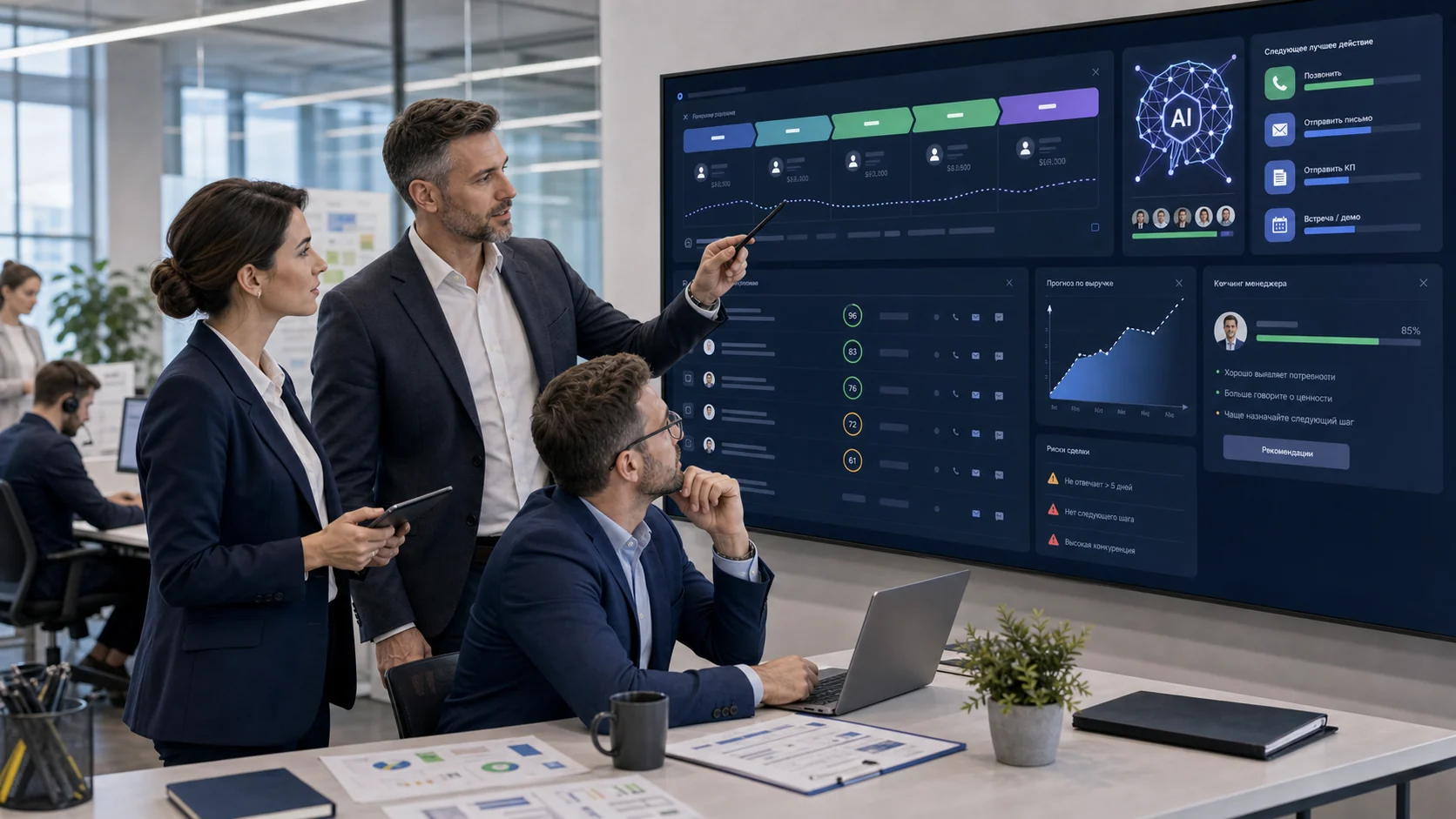 Внедрение ИИ в продажи и CRM, лид-скоринг и AI-ассистент менеджера