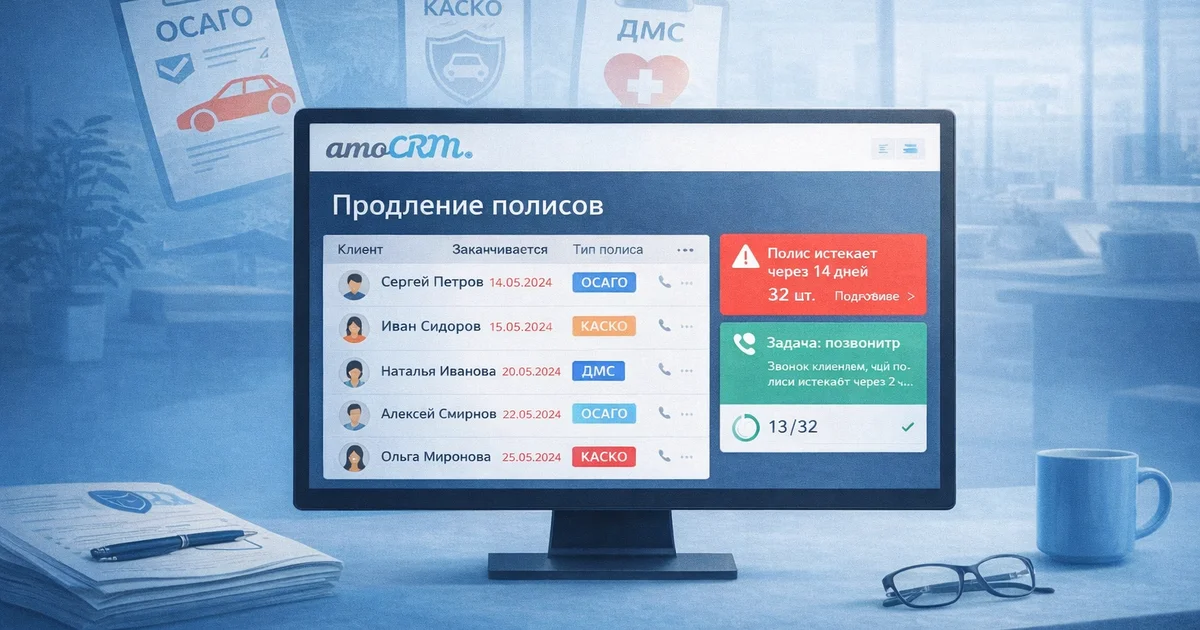 amoCRM для страхового агентства