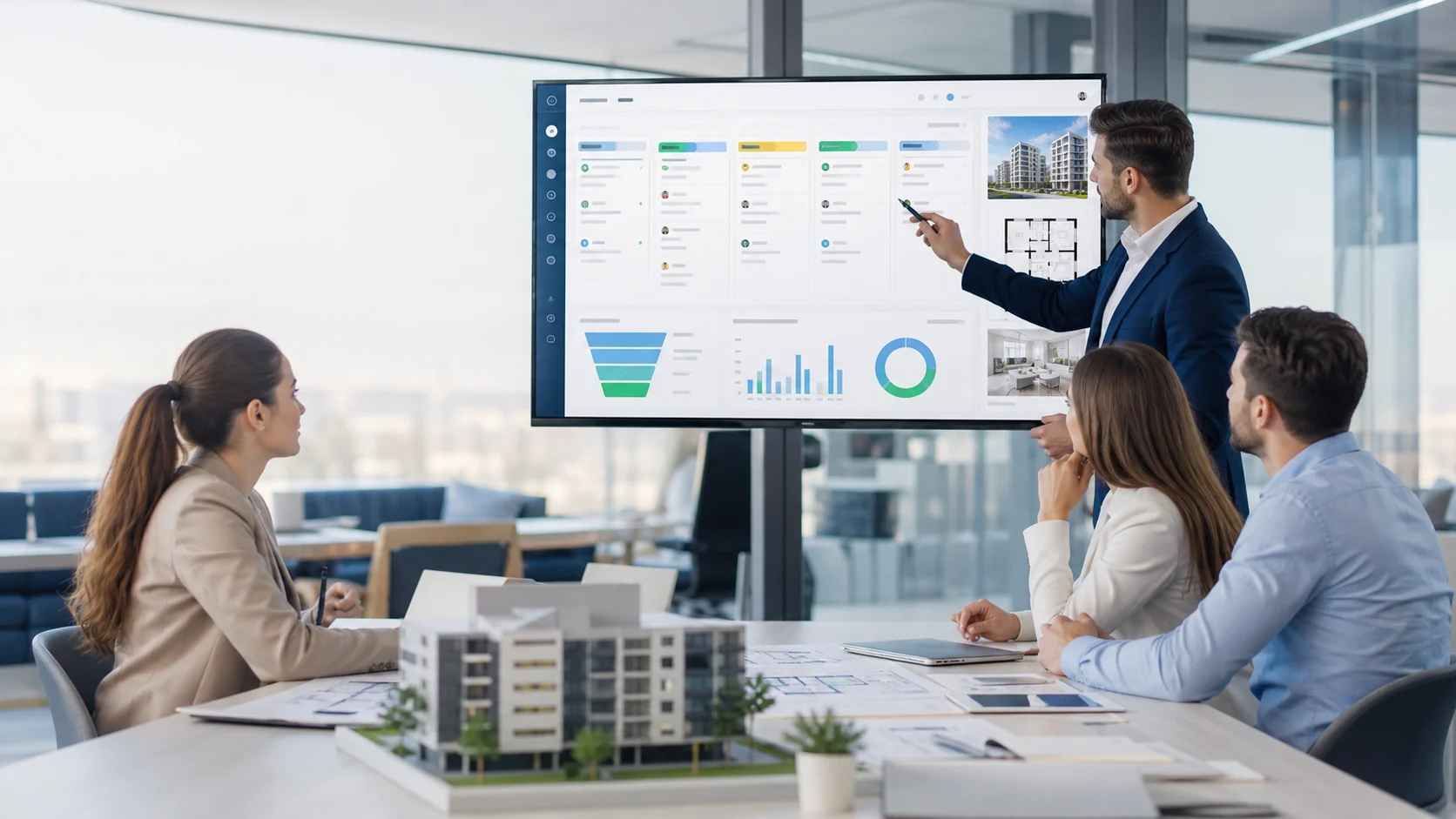 amoCRM для агентства недвижимости, лиды, показы, сделки и аналитика продаж