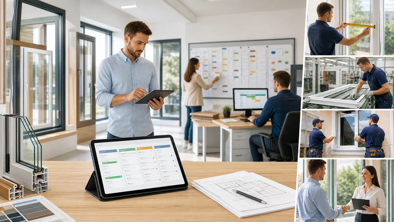 amoCRM для оконной компании, заявки, замеры, расчёты, монтаж и сервис
