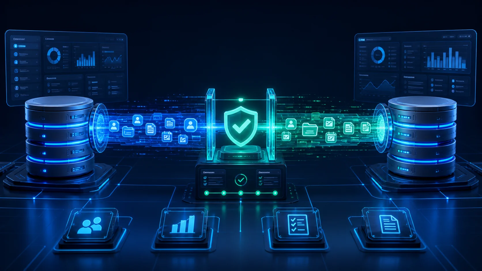 Безопасный перенос данных между amoCRM и Битрикс24 с контролем клиентов, сделок и файлов